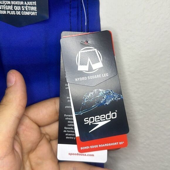 NWT Speedo Mens Blue Onshore Tide Bondi Basin Boardshort 20"‎ Size Medium - Picture 3 of 9